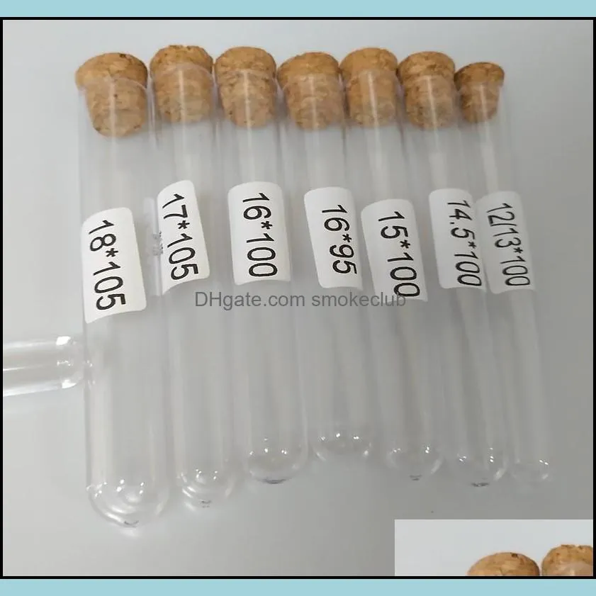 Plastic Test Tube With Cork Stopper 4-inch 15x100mm 11ml Clear ,Food Grade Cork Approved , Pack 100 , All Size Available In Our Store