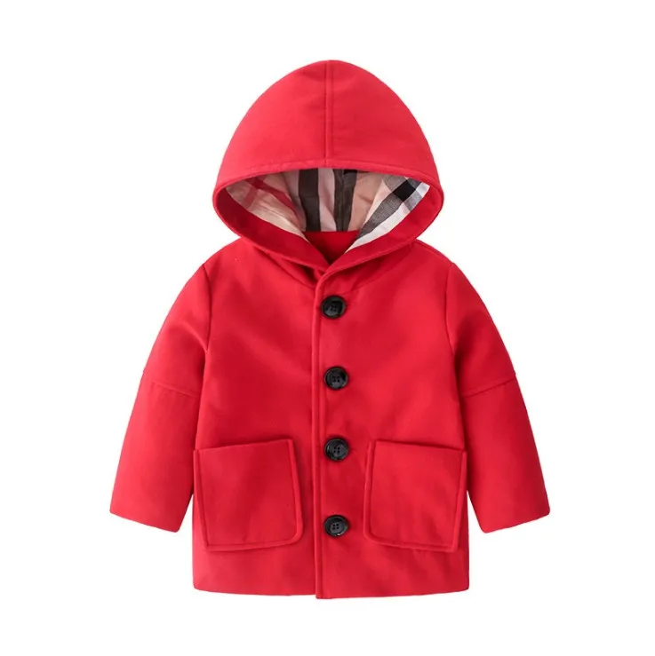 Burberry Clothing Burberry Trench Coat Kids Red New Spring Autumn