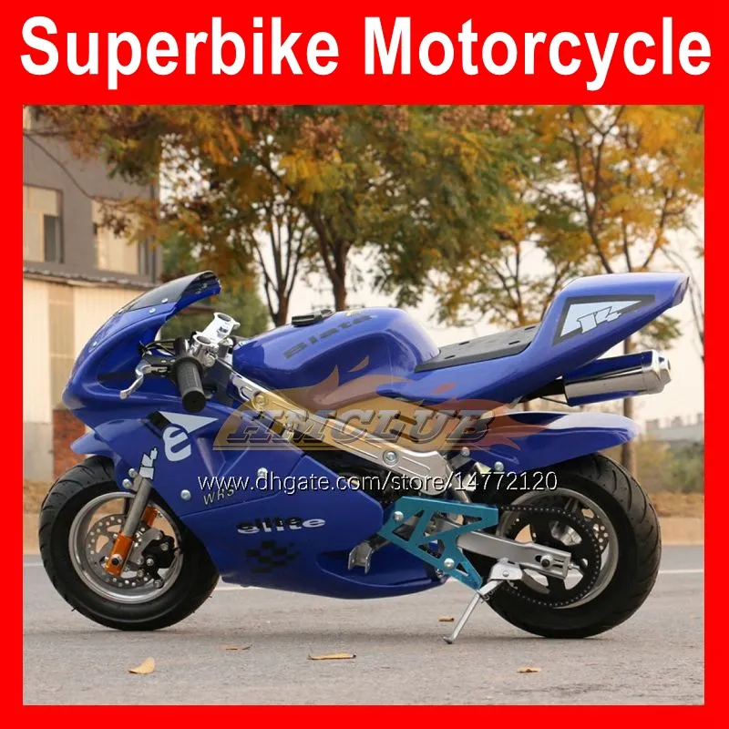 2 Udarowy prawdziwy motocykl sportowy Mały skuter Lokomotywa Motobike Moto Bike Hand Start Autobike 49CC / 50CC Mini Motocykl Baszyny Kart Dzieci Wyścigi Autocincle