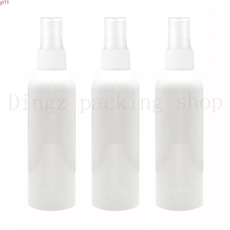 30pcs 100ml 150ml 200ml 250ml garrafa plástica branca com bomba de pulverização, garrafa de embalagem de viagens protable, vazio cosmético contagod qty
