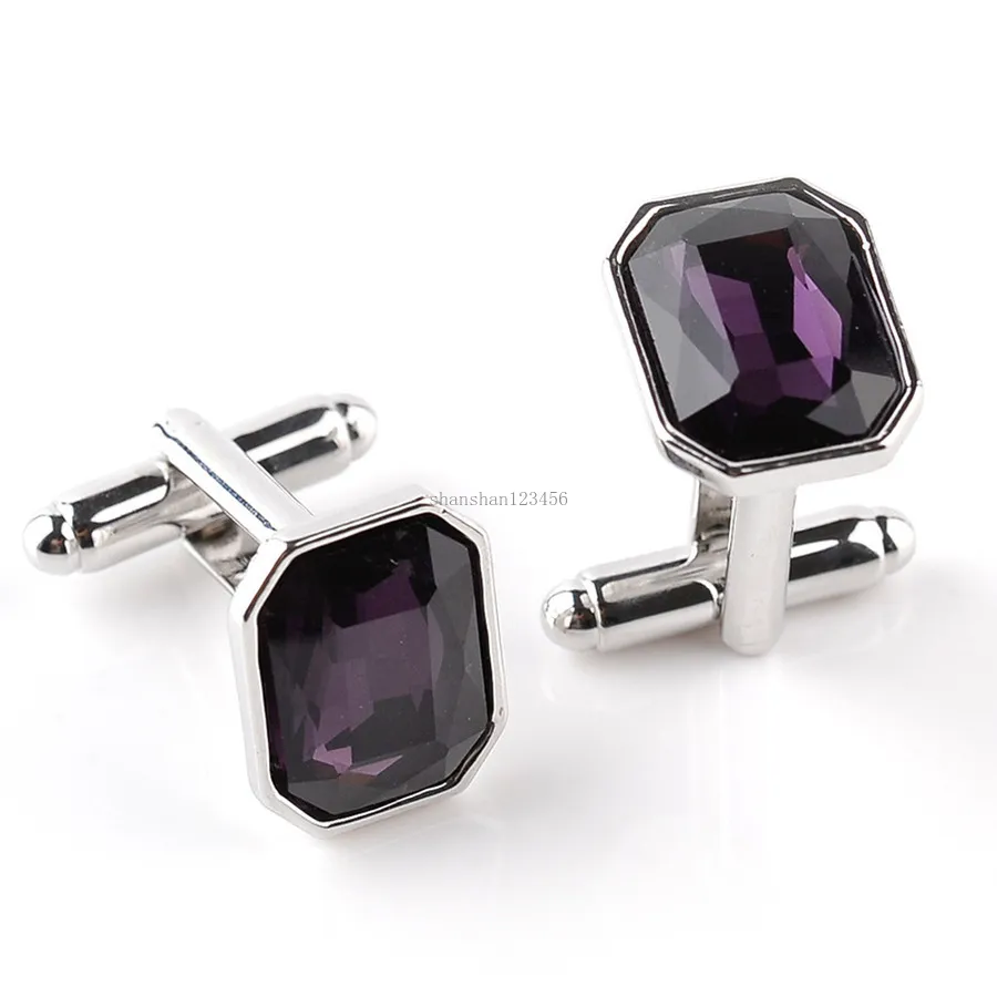 Mody Crystal Cuff Links Koszulka Koszulowa Mankiety Mankiety Mankiety dla mężczyzn Will Will i Sandy Gift