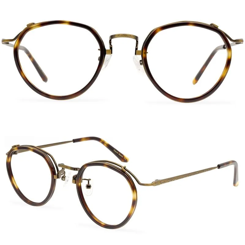 Mode solglasögon ramar personlighet vintage glasögonram för kvinnor optiska glas litterära ungdomsglasögon oculos de grau