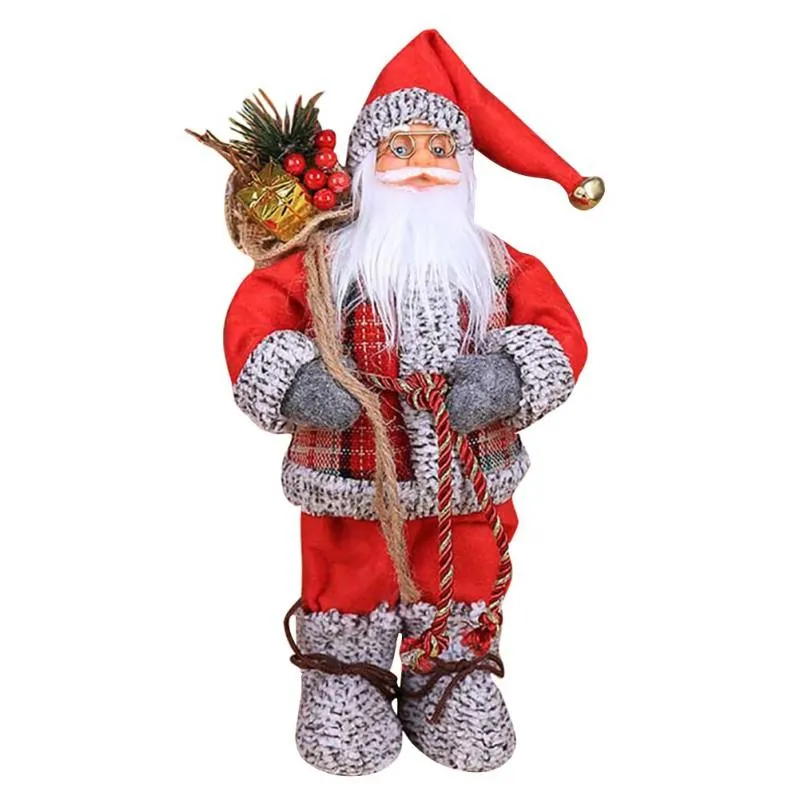 Tafelkleed 2022 jaar Grote Santa Claus Doll Kinderen Gift Desktop Decor Christmas Tree Decoraties voor Thuis Bruiloft Feestartikelen YXWH