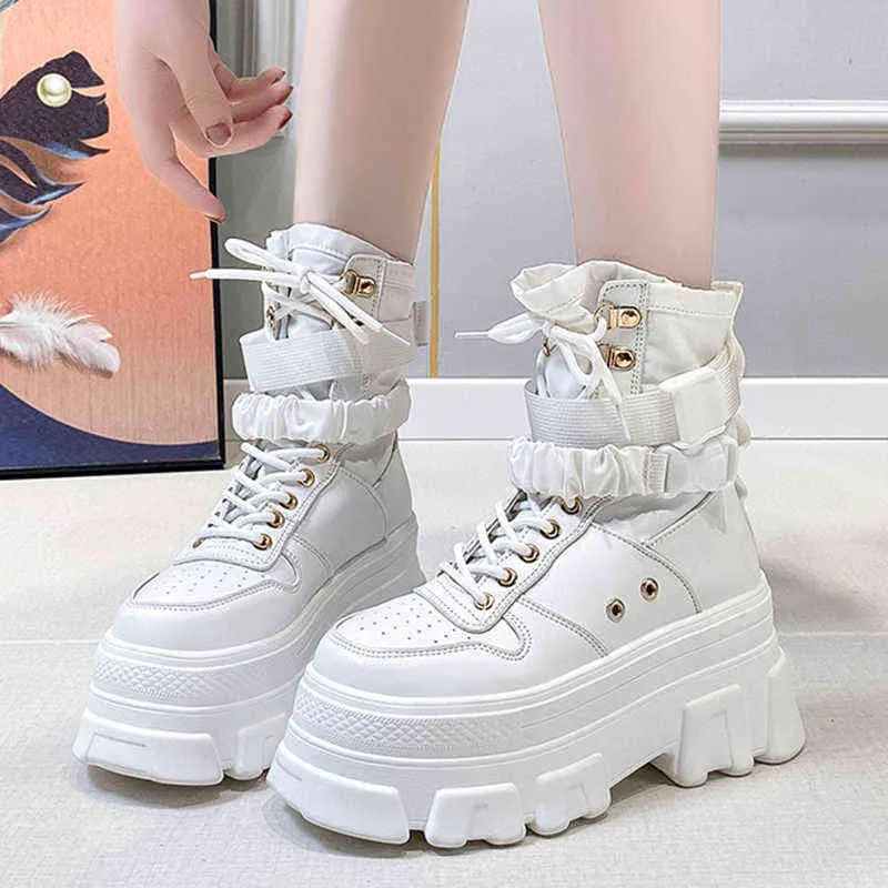 Green Punk Motorcycle Boot Thick Lace Up Ankle Boot For Women Gothic Style With Autumn Winter Look From Factory Shanye06 Bulk 32.21 DHgate.Com
