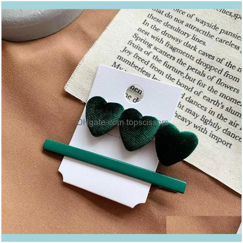 Bobby Accessories Love Clip Women Fashion Hairpin Heart Stick Hair Barrette1