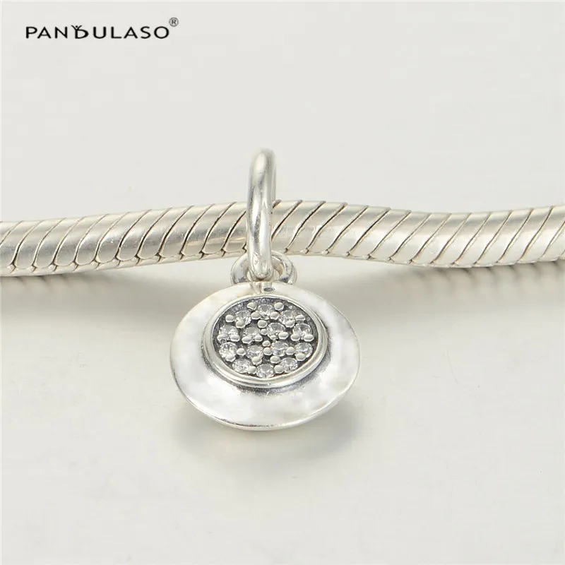 Abalorios de joyería de plata de ley 100% 925, abalorios compatibles con pulsera de amuleto de plata, Gargantilla, abalorio colgante pavimentado de firma, joyería DIY para mujer Q0531