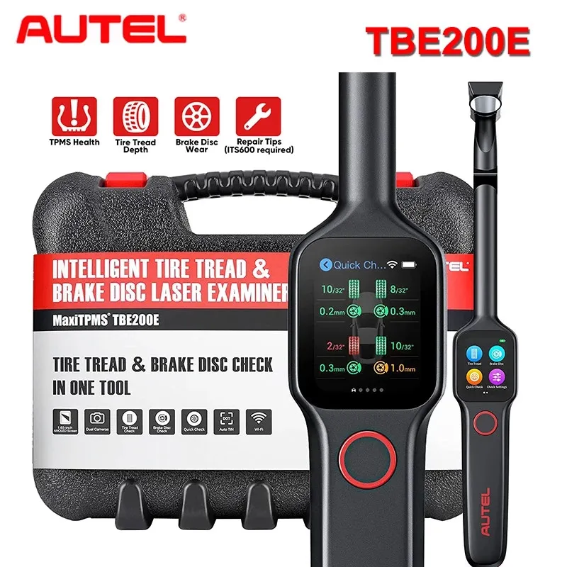 Autel MaxiTPMS TBE200E 2IN1 Tire Tread Depth Tester Brake Disc Wear