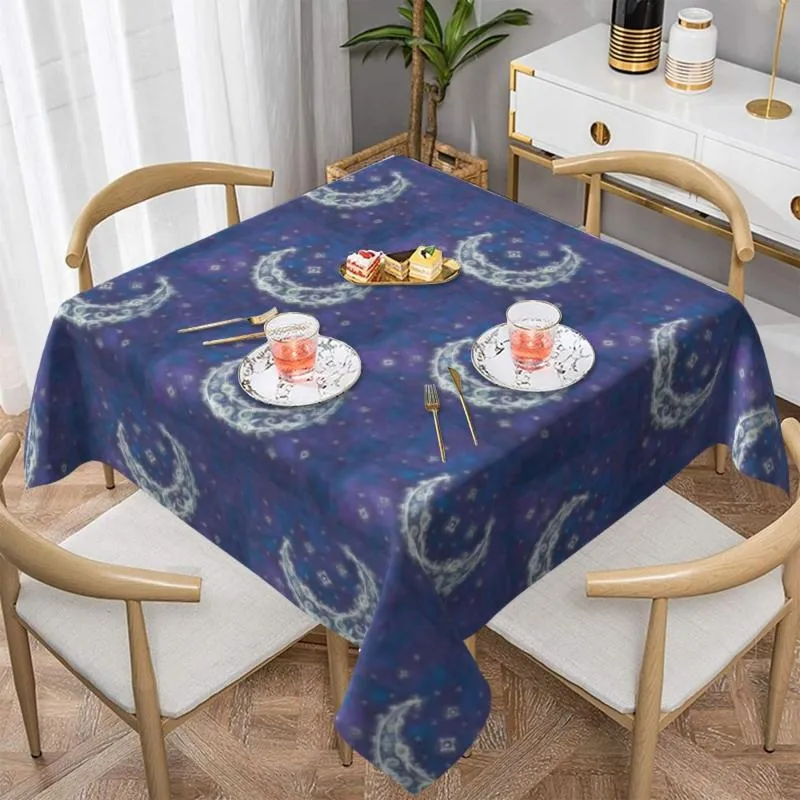 Table Cloth Crescent Tablecloth Custom Decoration Cover Polyester Summer Washable