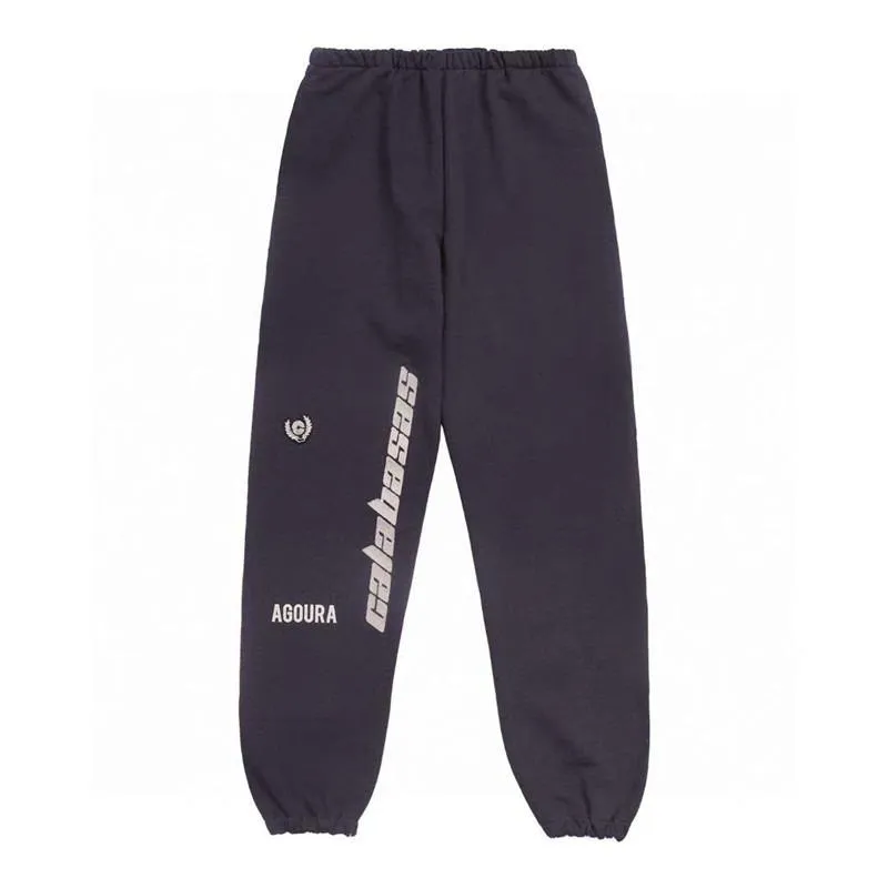 الرجال السراويل التطريز الموسم 5 calabasas sweatpants الرجال النساء أعلى جودة عداء ببطء