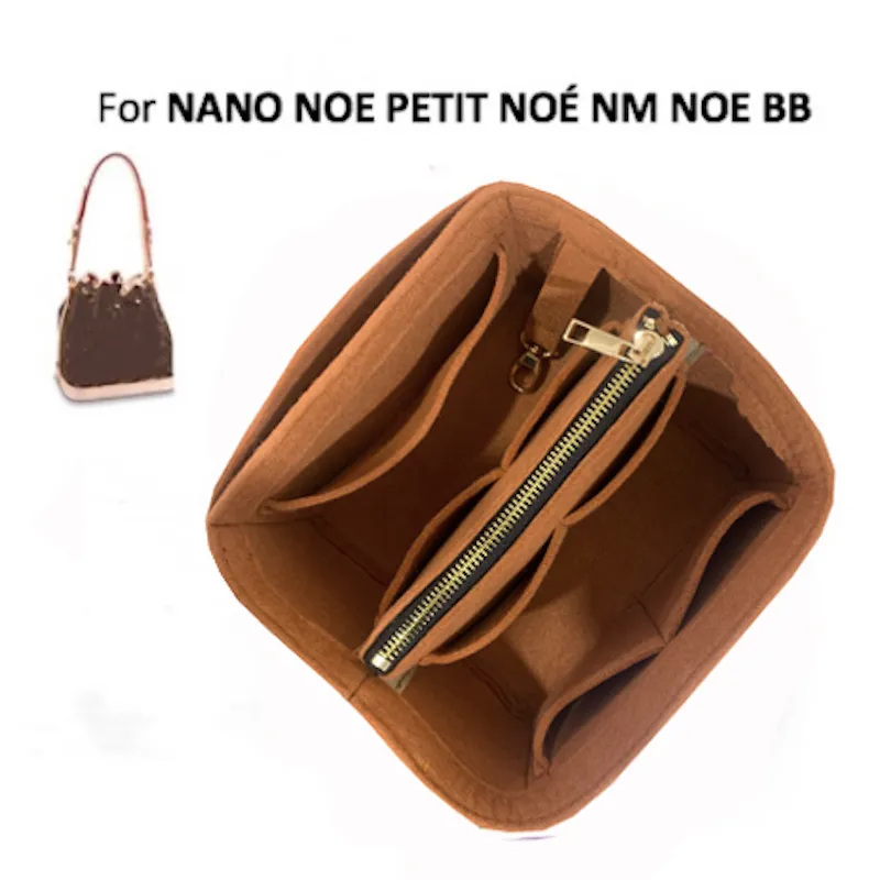 Voor NOE-serie NOE BB Petitnm Invoegtas Organizer Make Handtas Travel Binnen Portemonnee Cosmetische Tassen-Premium Vilt (Handgemaakte / 20) 210226