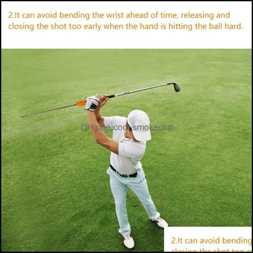 Golf Training Aids 19.29 Inch Swing Trainer Beginner Practicing Guide Gesture Alignment Correction For Beginners