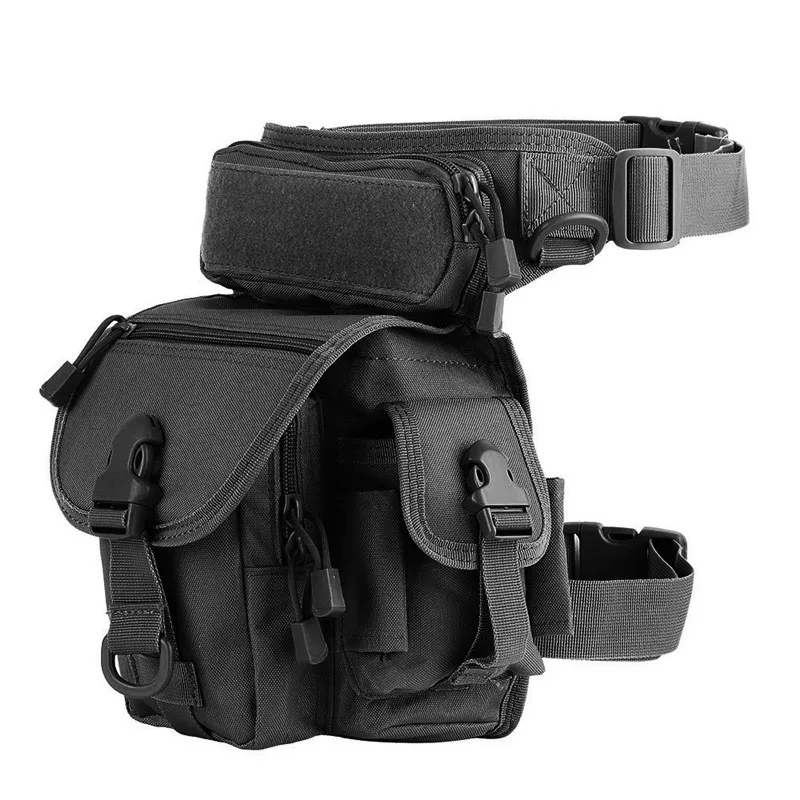 Molle Dropのレッグバッグ1000Dナイロン防水男性の戦術的な範囲バッグウエストパックレッグトラベルベルトバッグハイキング狩猟サイクリング