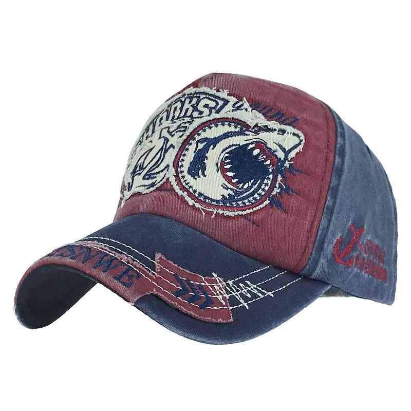LET`S GO BRANDON Bwashing Baseball Hat With Adjustable Strap Shark Cotton Cap