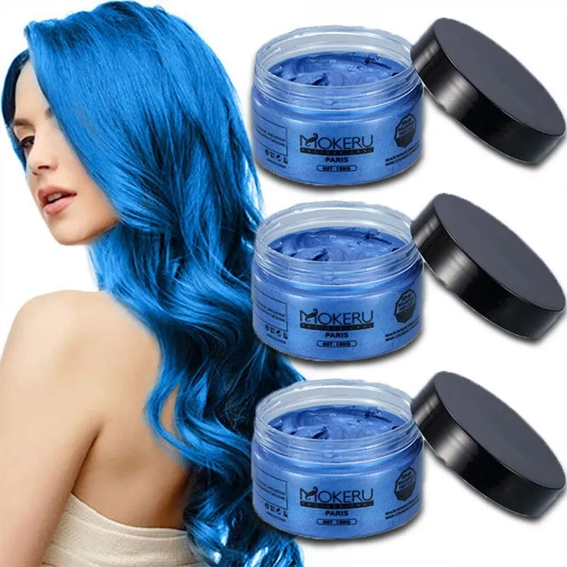 Natural Unisex Hair Color Cream Ash Purple Brown Dye Temporary Hair Dye Cream For Women Men Paint for Hair Styling 100g