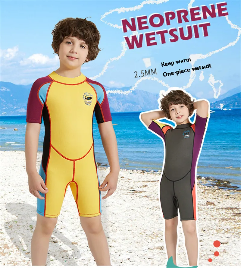 Traje De Baño De Neopreno Para Niños De 2,5mm Para Mantener El Calor, Traje  De