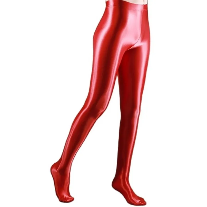  High Waist Transparent Black Latex Leggings Pants