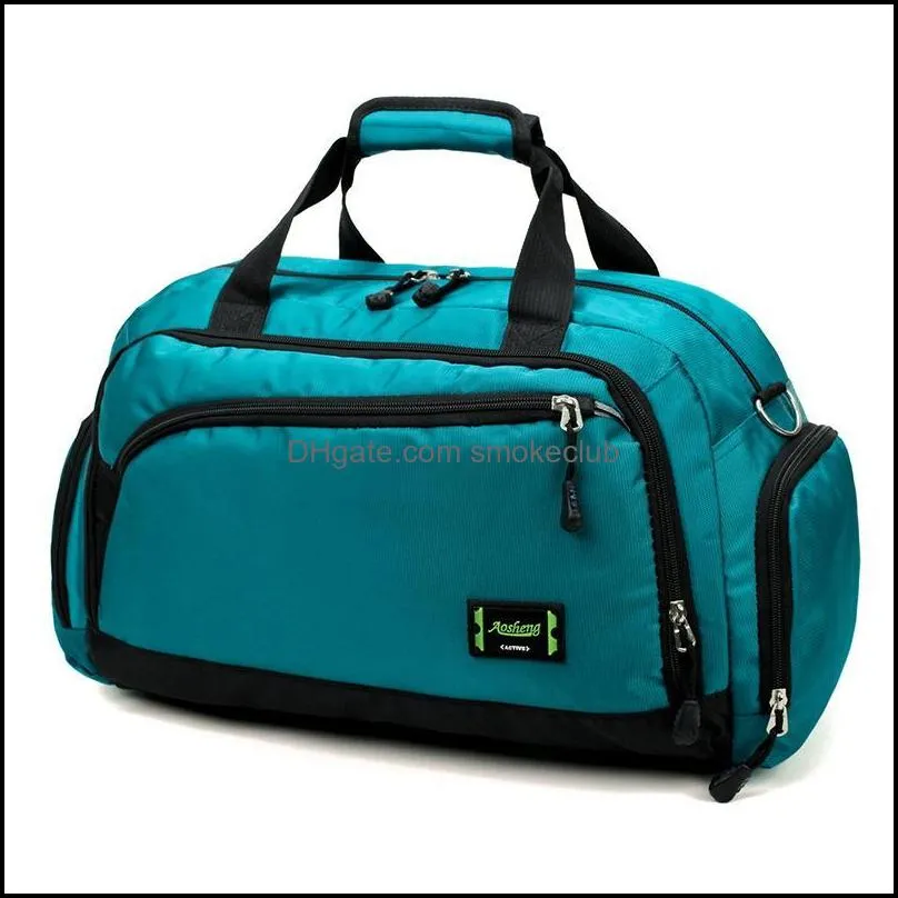 Outdoor Bags Gym Men Sports Fitness Pack Cylinder One Shoulder Sport Bag Women`s Handbags Travel Nylon Waterproof Handbag Package