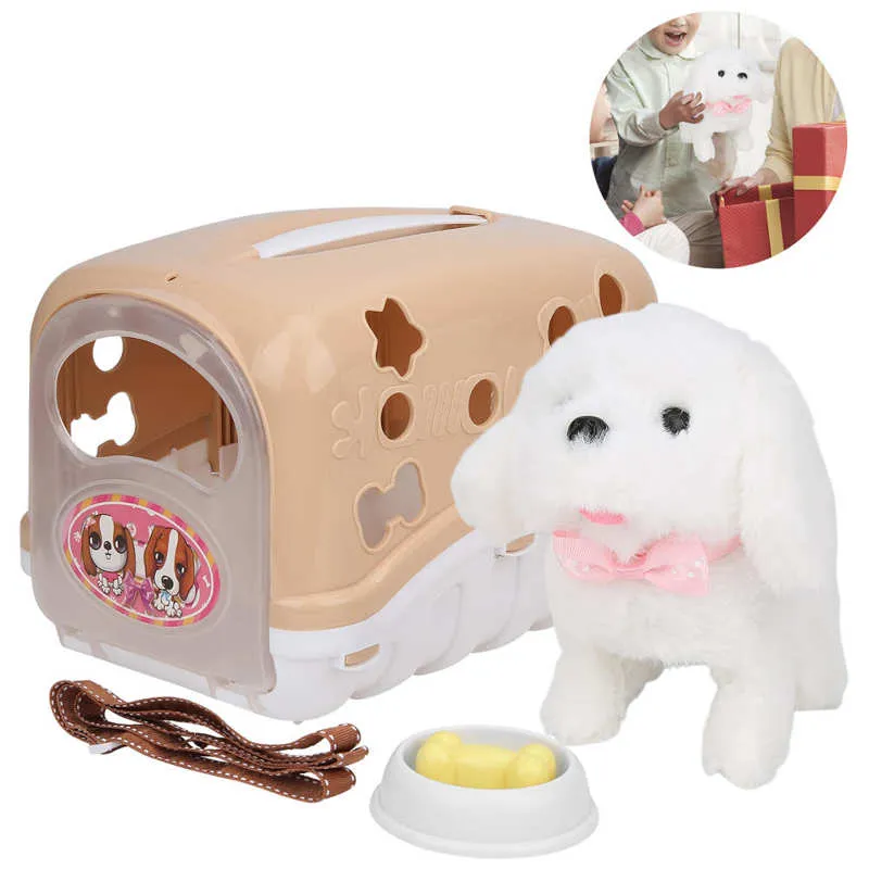 Interactive Electric Robot Motorized Dog Chase Toy Cute Simulation Puppy  With Walking Feature From Rctoy2020, $121.24