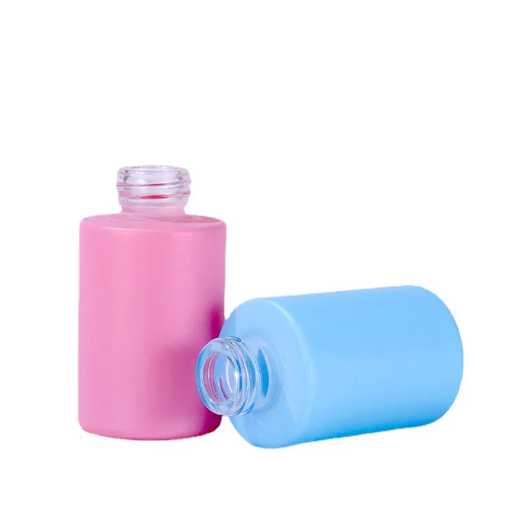 Macaron color glass dropper bottle for  oil perfume 30ml 1oz fashion cosmetic containers portable refillable travel size