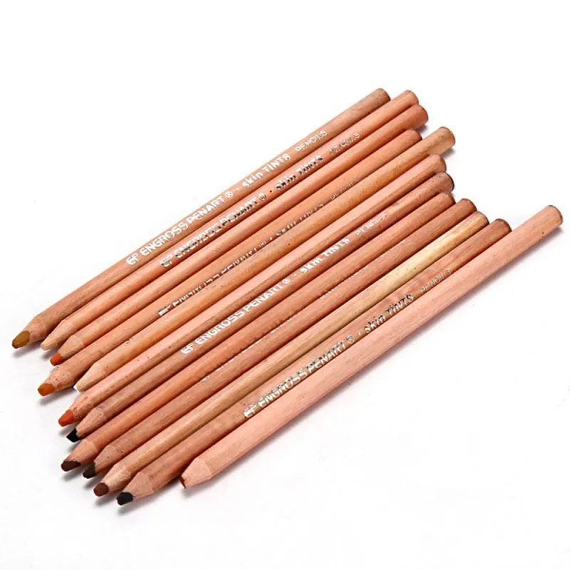 Wholesale Professional Soft Pastel Pre Sharpened Pencils Set 12 Wood Skin  Tinted Colored Penettes For Drawing, School, And Stationery Y200709 From  Shanye10, $10.45