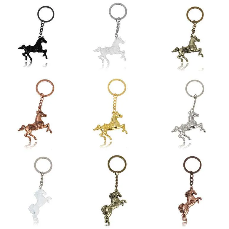 Brand new Father 's Day gift horse key chain gemstone keychain metal keychain custom boot section DMKR345 Keychains mix order