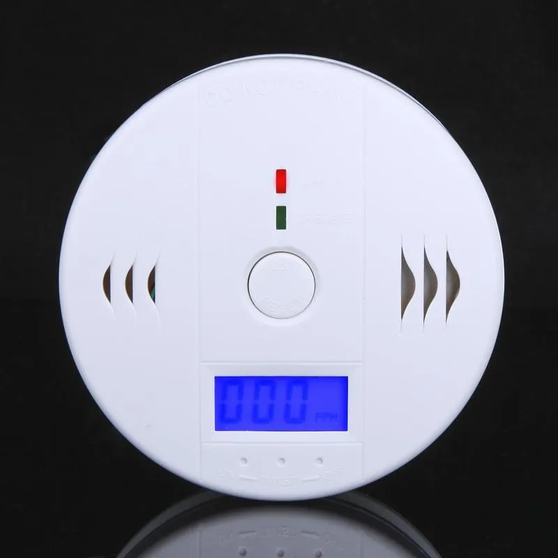 GORĄCO! New Arrival !! LCD CO Monoxide Monitor Sensor Detektor alarmowy Biały