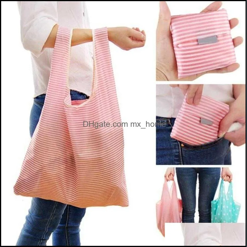 Storage Bags Waterproof Nylon Foldable Reusable Bag Eco Friendly Shopping Tote Large Capacity Free W7ZK