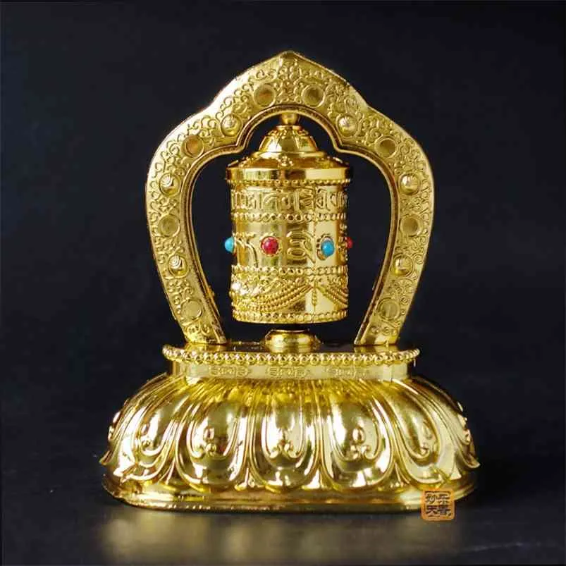 Roue de prière solaire du Tibet, décorations tibétaines, écritures de prière bouddhistes Ornamen décoratif de voiture 210811