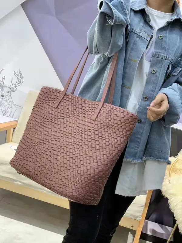 HBP Woven shoulder bag women`s 2022 Korean version of the tide pure hand-woven tote largebag simple large-capacity handbags
