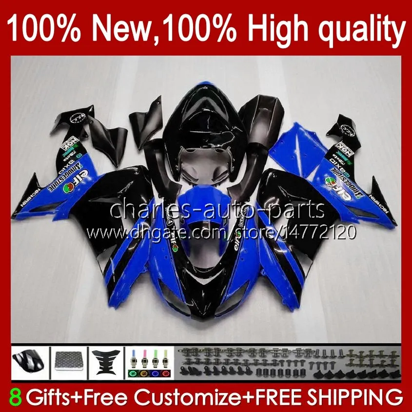 Motorcycle Fairings For KAWASAKI NINJA ZX-10R ZX1000 ZX 10R 10 R 1000 CC 2006-2007 Bodywork 14No.57 ZX1000C ZX10R 06 07 ZX1000CC 1000CC 2006 2007 Bodys kit blue stock