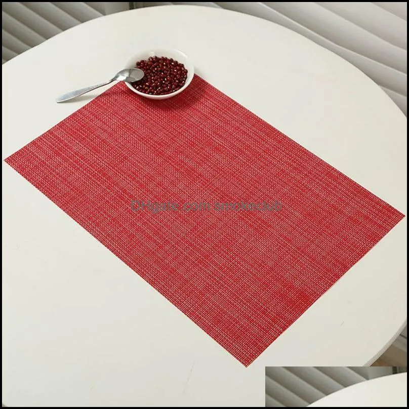 PVC placemats dining bar plate mat non-slip heat insulation washable table mat modern hotel high quality table coffee placemats
