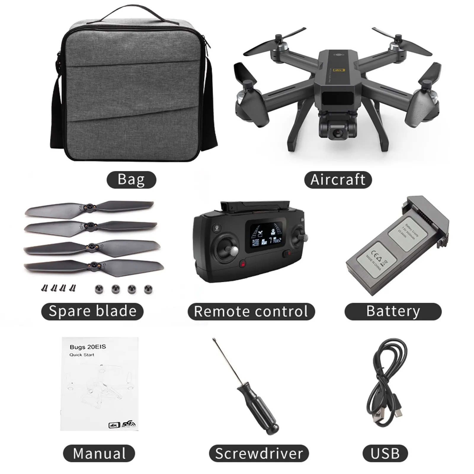 MJX Bugs 20 B20 EIS Drone With 4K 5G GPS FPV HD Camera Brushless