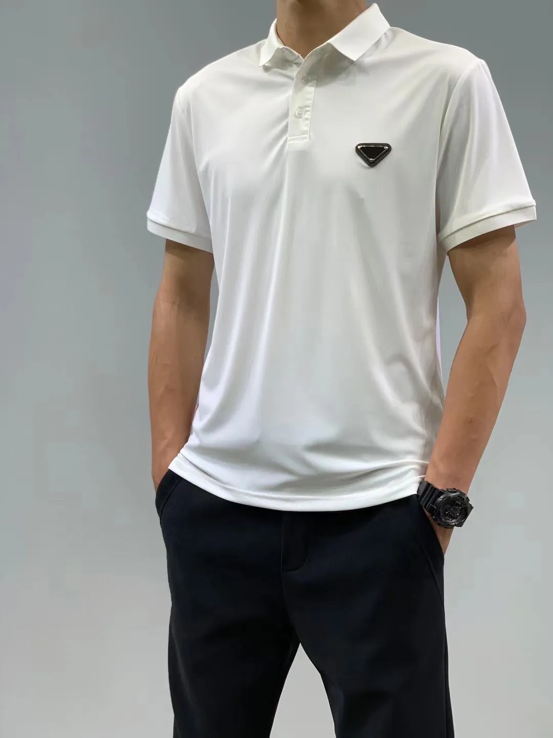 21SS ユニセックス秋メンズ tシャツスポーツレトロポロブランド tシャツ文字デジタル印刷ペンギンプリント機能ラムウールビジネスレジャーシリーズトップス