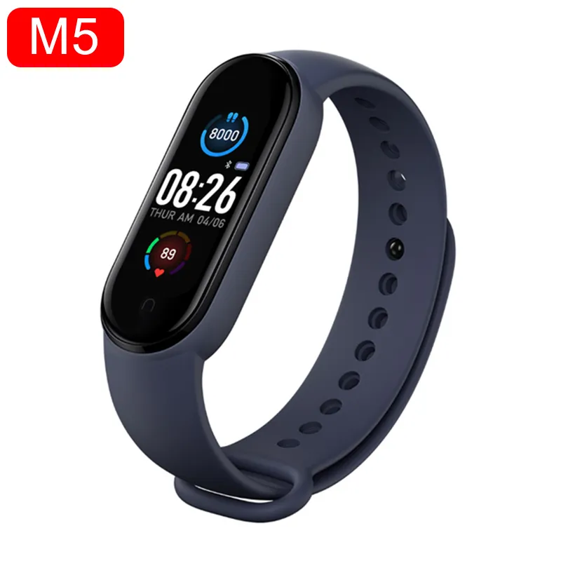 M5 Smart Band IP67 Waterdichte Polsbandjes Sport Horloge Mannen Vrouwen Bloeddruk Hartslag Monitor Fitness Armband voor Android iOS