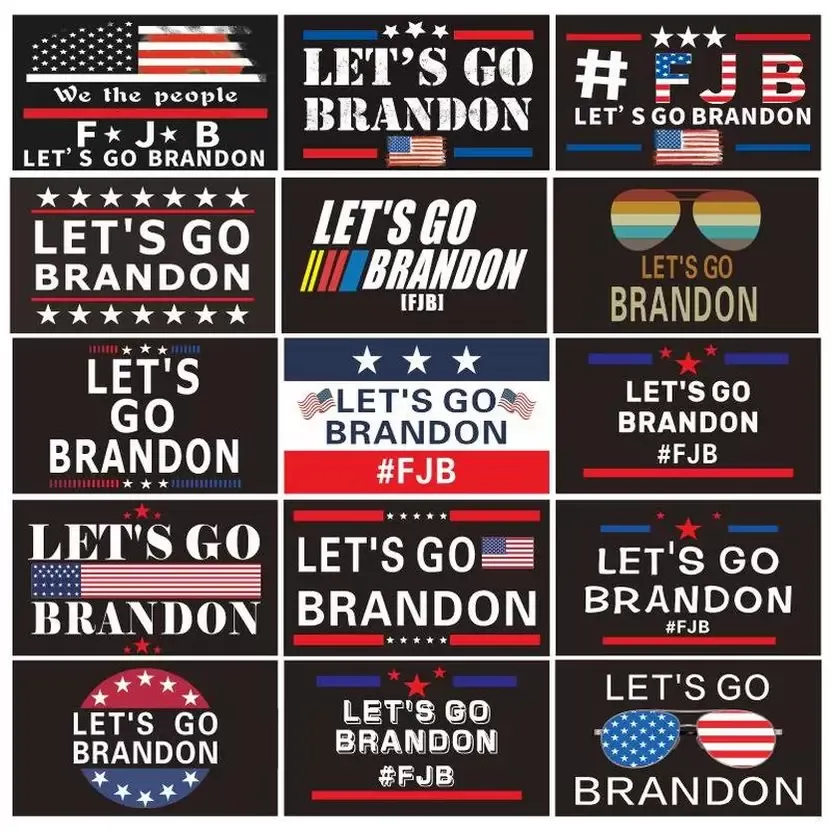 DHL New Let's go Brandon Trump Election Flag Double Sided Presidential Flags 150*90cm Wholesale