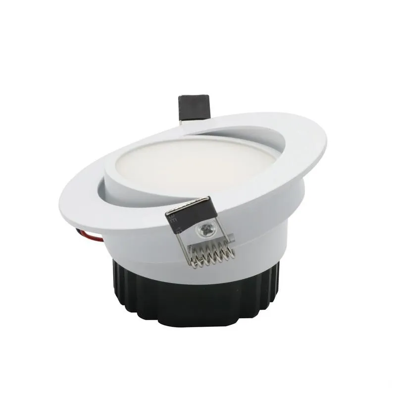 48 조각 LED COB Downlight AC85-265V 9W Recessed LED 스포트 라이트 비어 실내 장식 천장 램프 블랙 / 실버