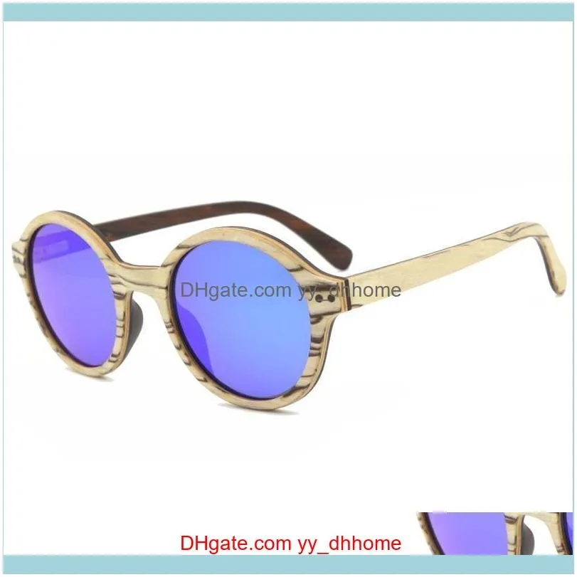 Sunglasses BerWer Handmade Wood Men Polarized Wooden Eyewear Women Mirror Vintage Masculino UV4001