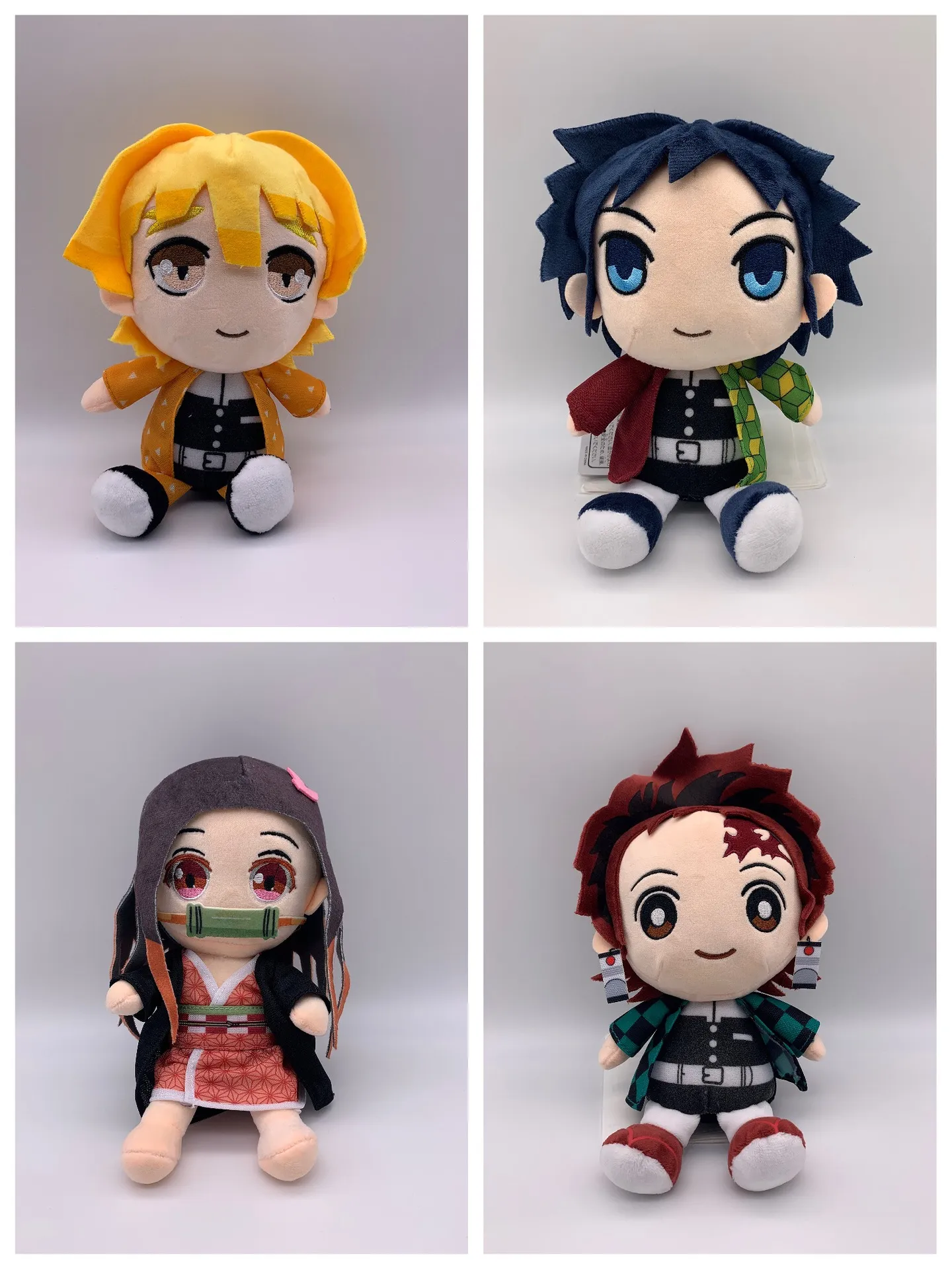 Pelúcia Brinquedos de Pelúcia Demon Slayer Figura dos Desenhos Animados  Manga Bonecas Kimetsu Tanjirou Nezuko Crianças Presentes 