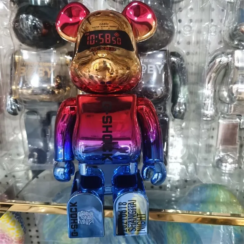 Casio De Haute Qualité Bear Bearbrick Bearbrick 400% Shanghai Night Doll  Joy Poupées Cadeaux Du 60,17 €