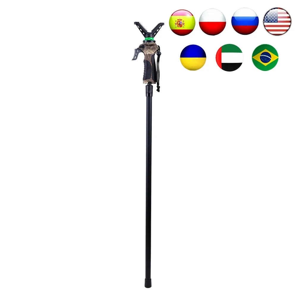 WG-M02 Hunting Monopod Spust Fotografujący Akcesoria Stick One Handle Sterownik Telescopic Climbing Sticks dla Airsoft