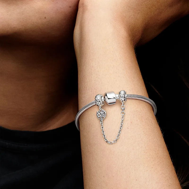 Gold safety on sale chain for bracelet