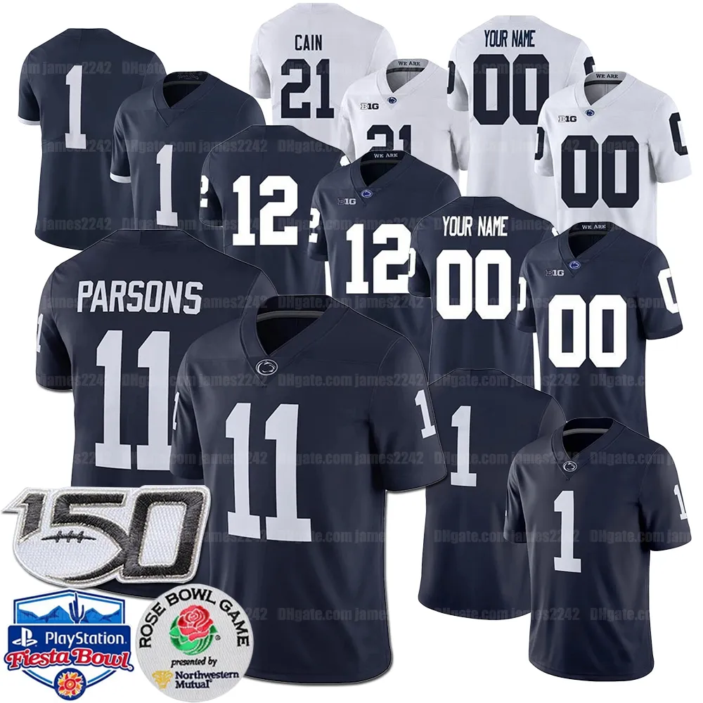 Custom Penn State College Football Jersey KJ Hamler Sean Clifford Noah Cain Jahan Dotson Saquon Barkley Jaquan Brisker Devyn Ford Micah