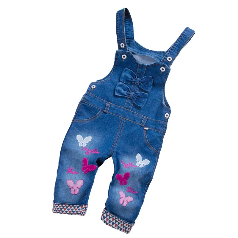 BibiCola-Spring-Autumn-Toddler-Baby-Girls-Strap-Bib-Denim-Trousers-Children-Cotton-Butterfly-Pattern-Jeans-Kids