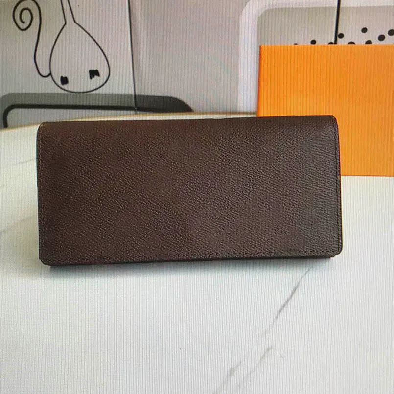 designer homme portefeuille luxes en cuir multicolore porte-monnaie long polychrome femmes porte-carte mode poche noir portefeuilles avec boîte 58101