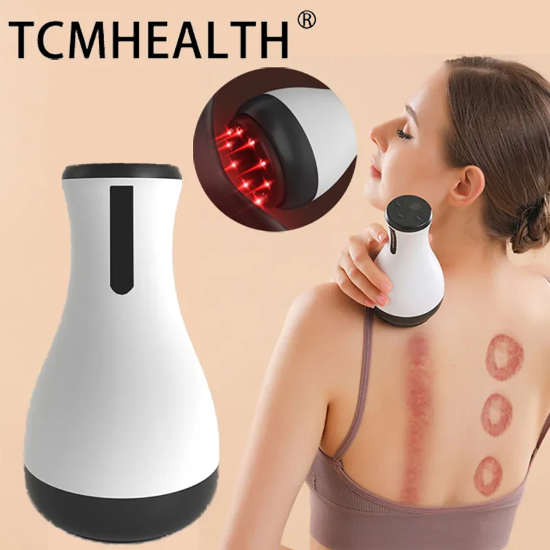 Slimme elektrische vacuüm cupping Massager Body Cups LCD -weergave Anti -cellulitismagneettherapie Guasha schrapen vetverbrander