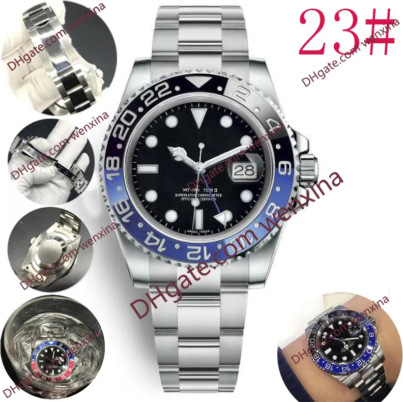 20 kwaliteitshorloge 40 mm Batman Small Pointers apart aangepast 2813 automatisch roestvrijstalen horloge. montre de luxe waterdichte herenhorloges