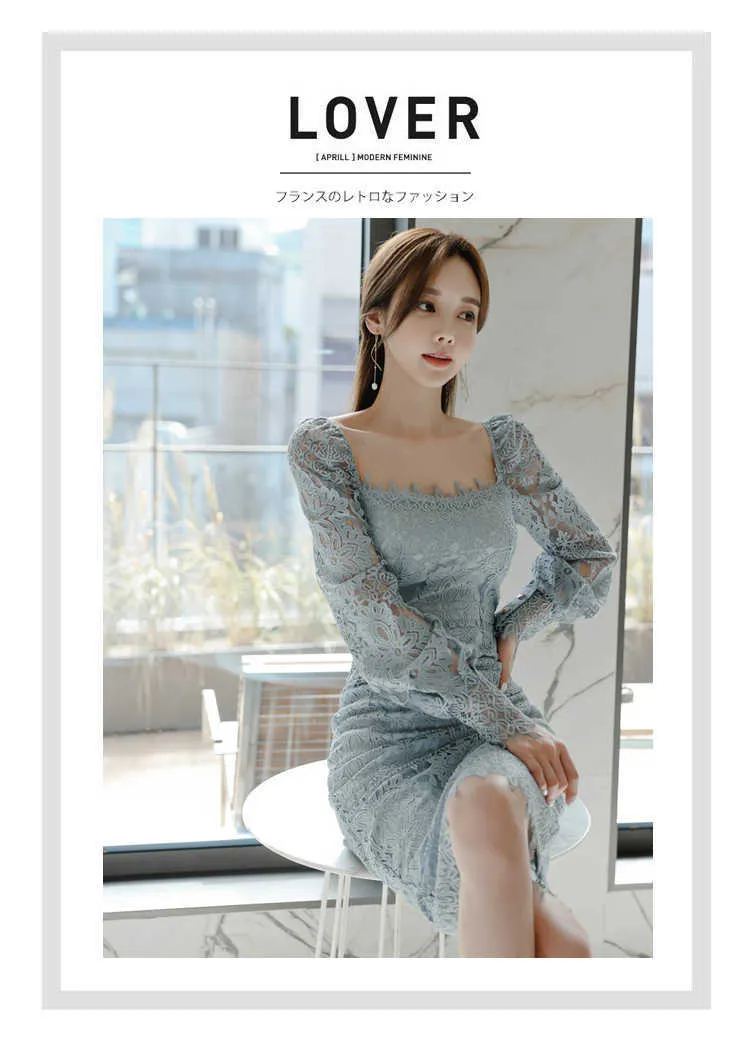 ★DAZE DAYZ★LAVIENBLEU V-NECK DRESS★Blue★韓国★大人気★ LAVIENBLEU V-NECK DRESS - DAZE DAYZ