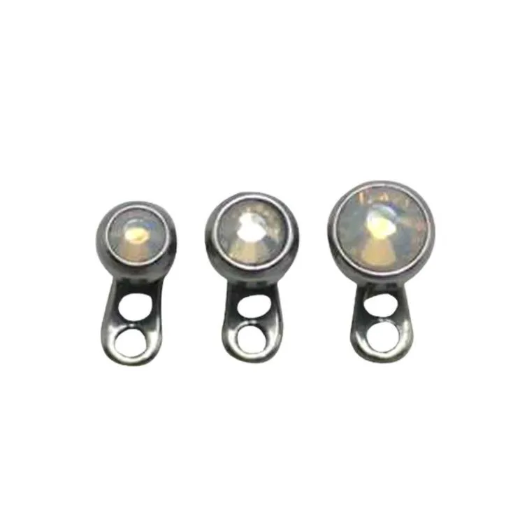 Plugs & Tunnels Drop Delivery 2021 316L Stainless Steel Skin Diver Piercing Micro Dermal Jewelry Body