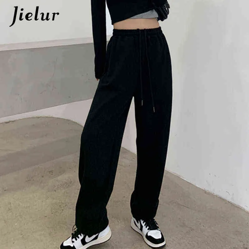 Korean High Waist Harem Baggy Pants Women For Women White/Blue, Loose Fit,  Drawstring Closure, Casual And Comfortable, Sports Street Baggy Pants Women  In Sizes S XL 211112 From Dou02, $19.07