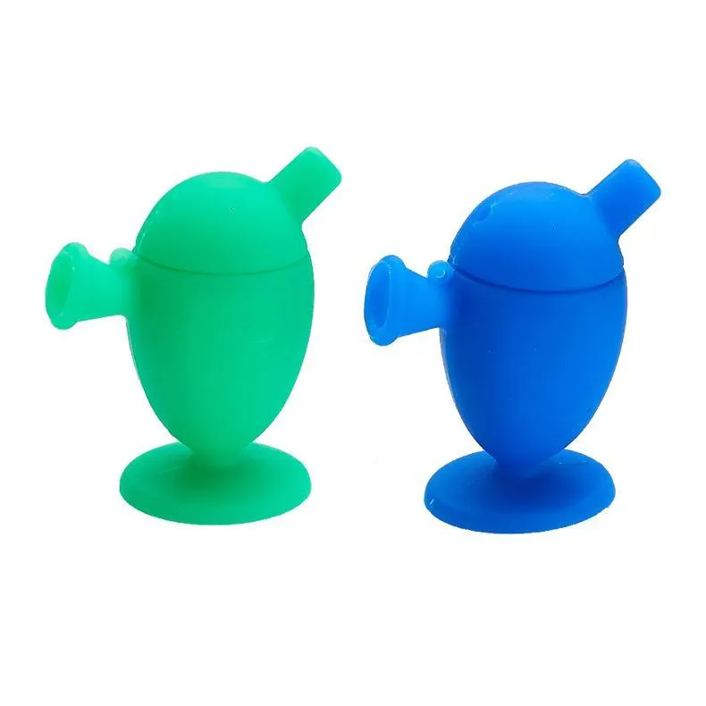 Tillverkare Stock One Piece Silicone Pipe Portable Color Mini Egg Röktillbehör Partihandel tillsammans